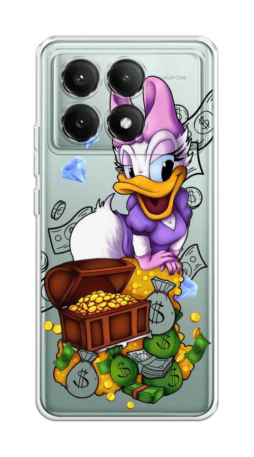 

Чехол на Poco X6 PRO 5G "Rich Daisy Duck", Коричневый;белый;фиолетовый, 320950-1