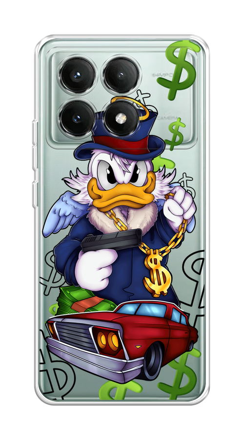 

Чехол на Poco X6 PRO 5G "Scrooge McDuck with a Gold Chain", Красный;синий;белый, 320950-1