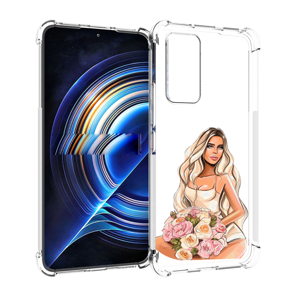 

Чехол MyPads Нежная-девушка женский для Tecno Camon 19 Neo, Прозрачный, Tocco