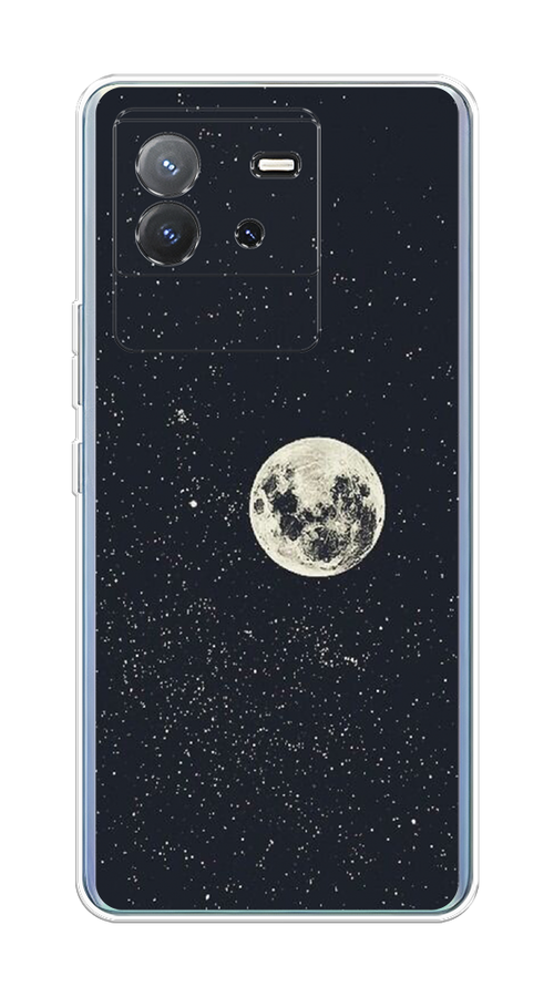 

Чехол на Vivo T2 4G "Полнолуние", Бордовый, 269550-1
