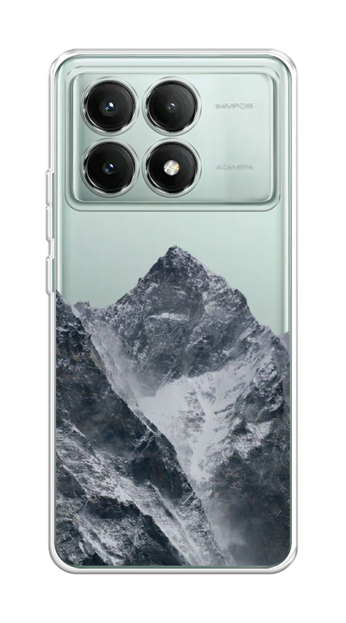 

Чехол на Poco X6 PRO 5G "Горы арт 4", Серый;бежевый, 320950-1