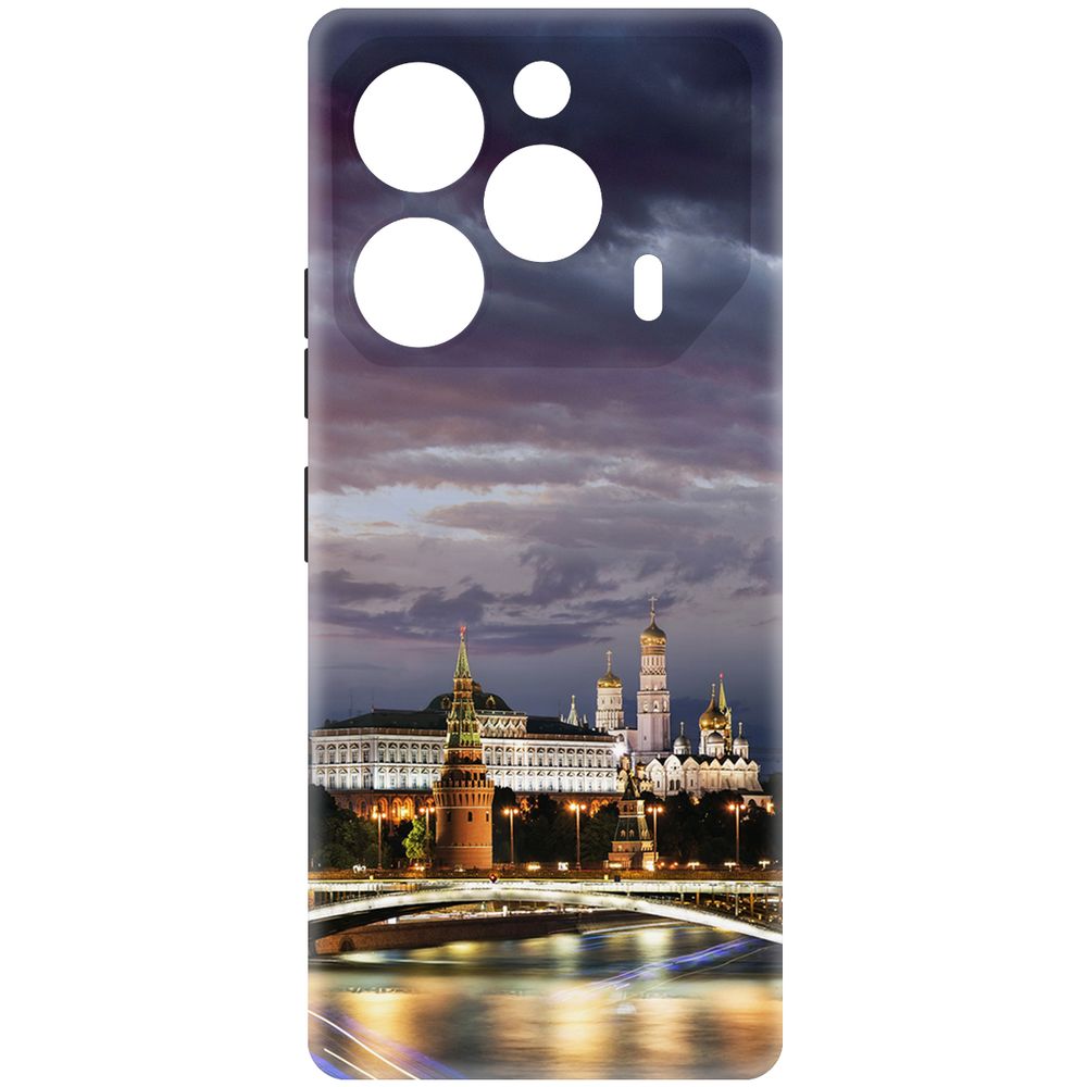 

Чехол-накладка Krutoff Soft Case Россия, Московский Кремль для TECNO Pova 6 Pro черный