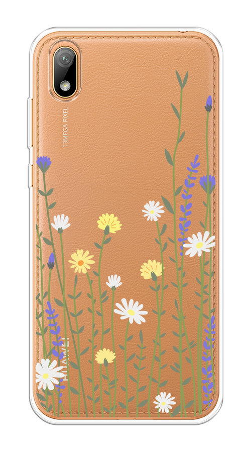 

Чехол на Huawei Y5 2019, Honor 8S/8S Prime "Ромашка и лаванда", Зеленый;желтый;прозрачный, 69150-1