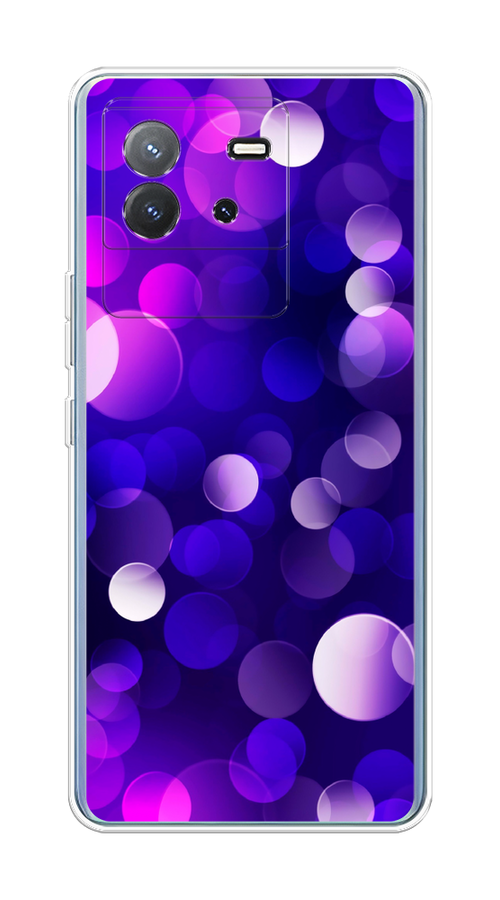 

Чехол на Vivo T2 4G "Абстракция 27", Фиолетовый, 269550-1