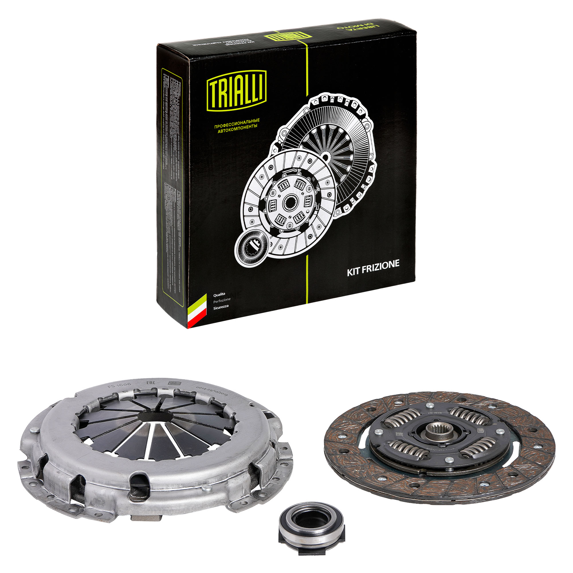 

TRIALLI Сцепление в сборе для ам Fiat Punto (99-) 1.2i (кмпл.) (FR 1606)