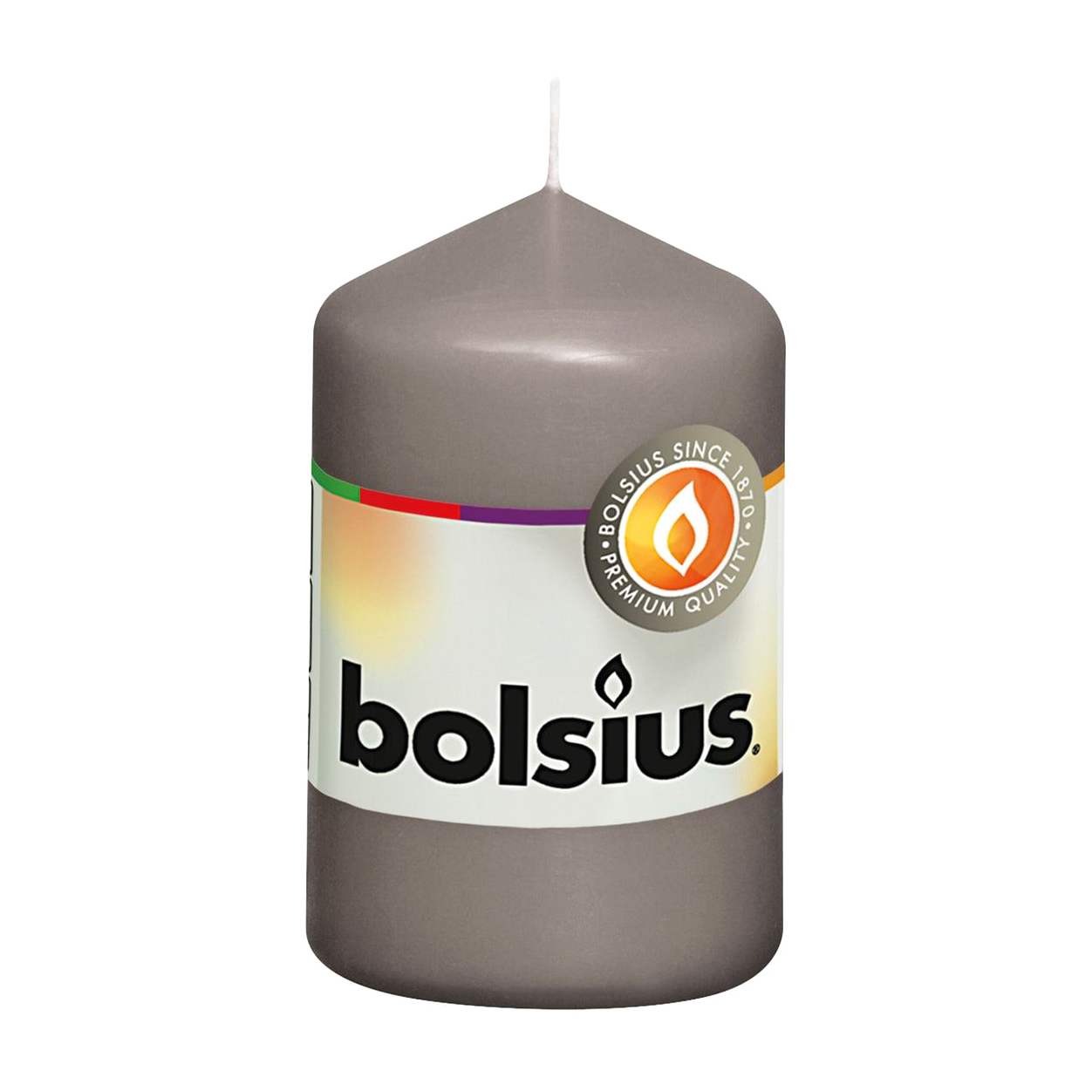 фото Свеча bolsius moccolo 8x5 серая