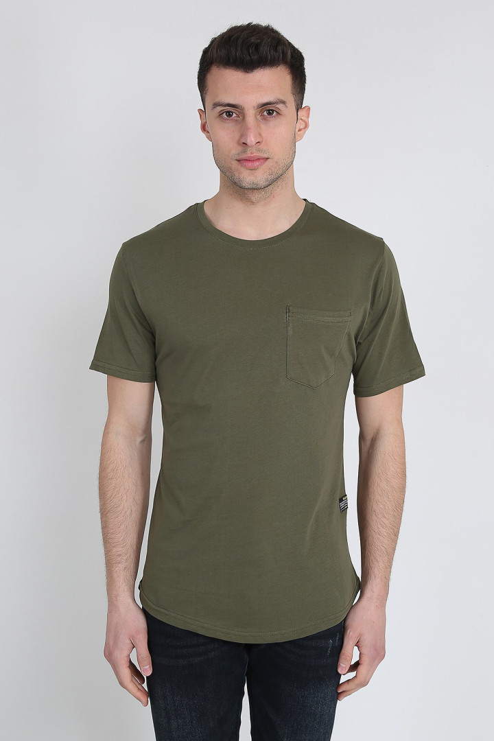 

Футболка мужская Terapi Giyim 25404 хаки 2XL (товары доставляются из-за рубежа), 25404