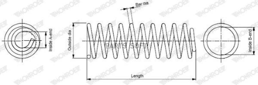 

MONROE Пружина задняя L=R FIAT Palio 96-04 MONROE SP1077 MONROE SP1077