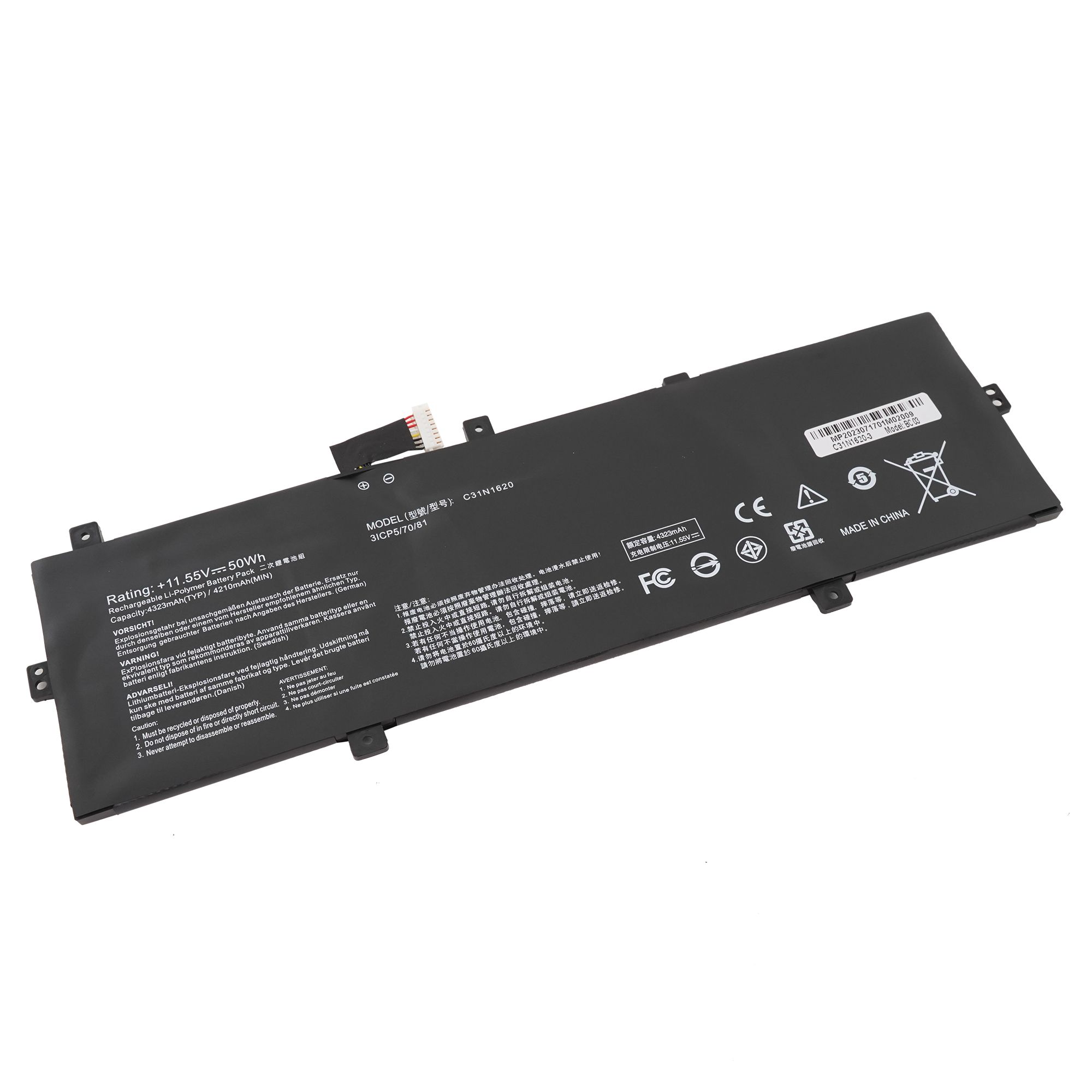 

Аккумулятор Azerty C31N1620 для Asus UX430UQ / BX430 / PU404 / RX430, C31N1620