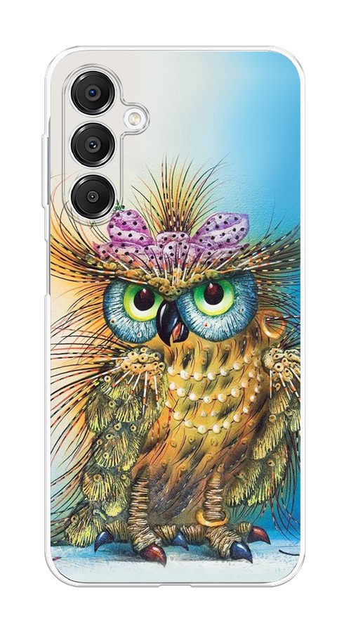 

Чехол на Samsung Galaxy A16 Модная сова, Коричневый;голубой, 2110250-1