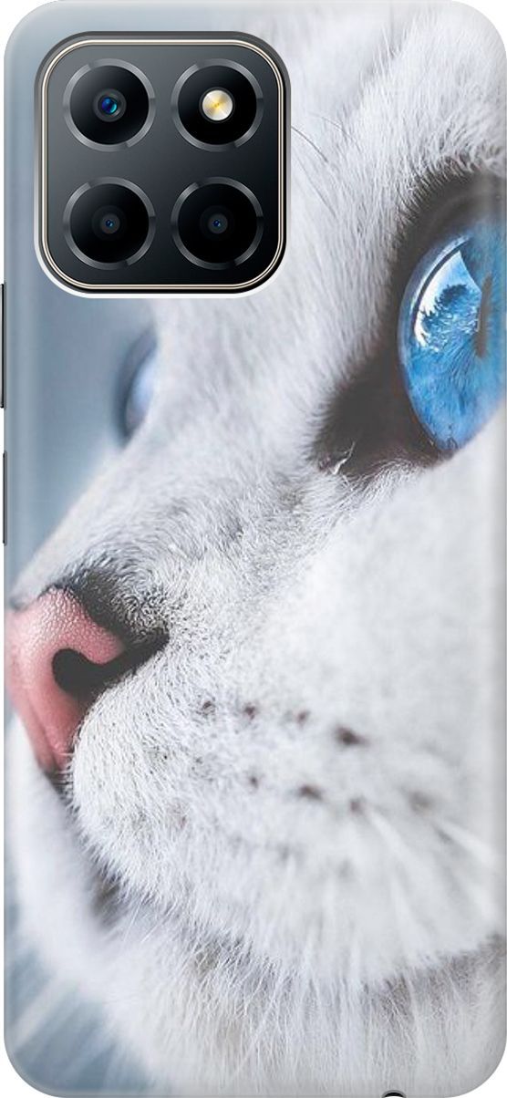 

Силиконовый чехол на Honor X6 / X8 5G с принтом "Кошачий взгляд", Белый;голубой, 158167