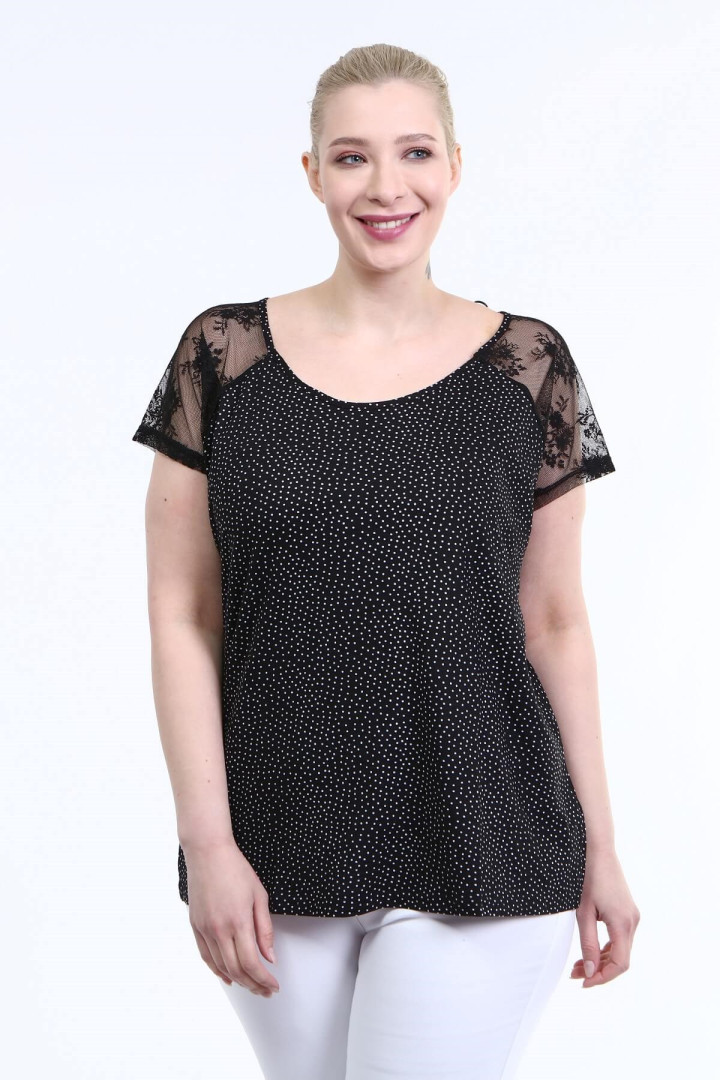 

Футболка женская My Line Moda 39 черная M, Черный, 39