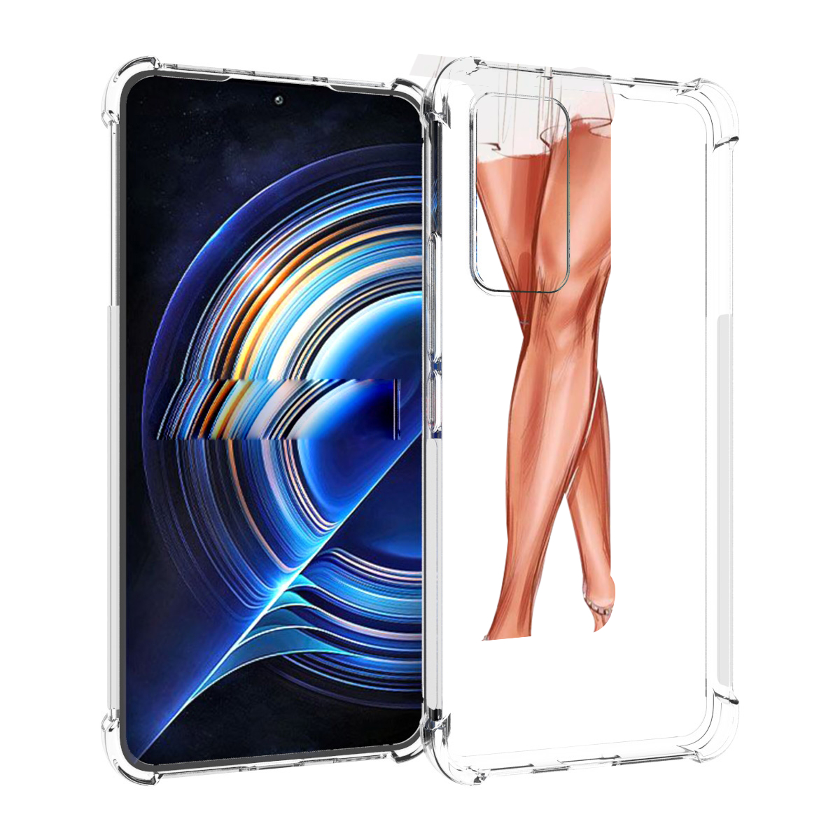 

Чехол MyPads Ножки для Tecno Camon 19 Neo, Прозрачный, Tocco