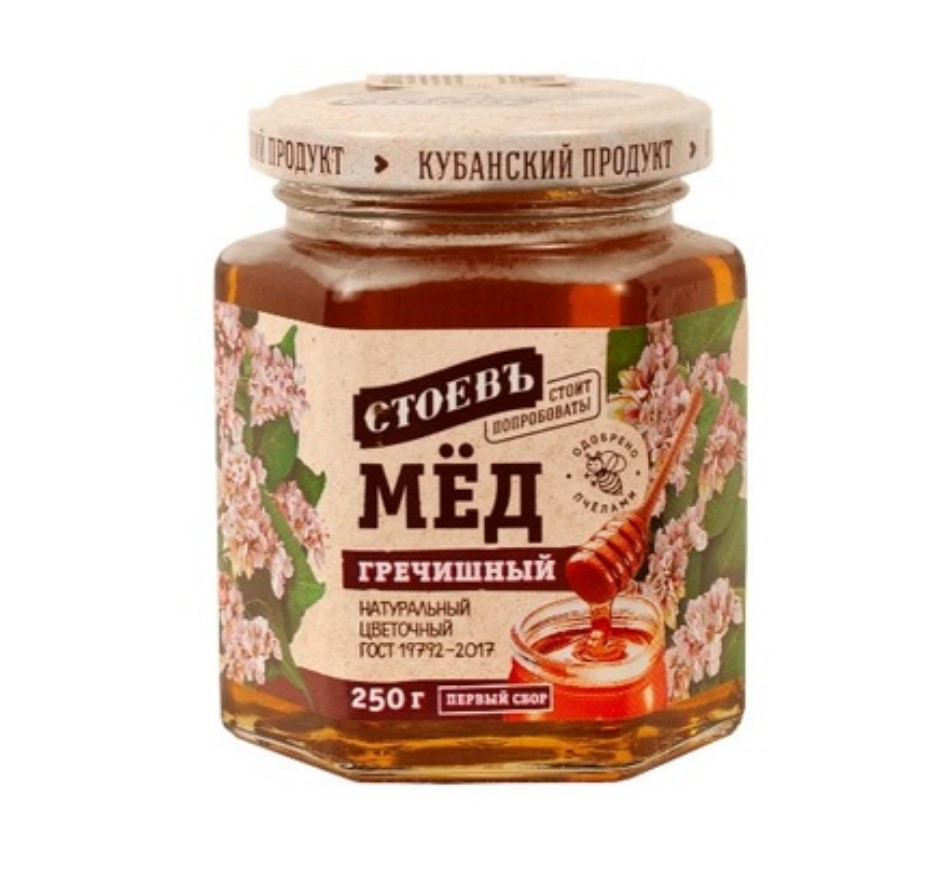

Мед Стоевъ Гречишный натуральный 250 г