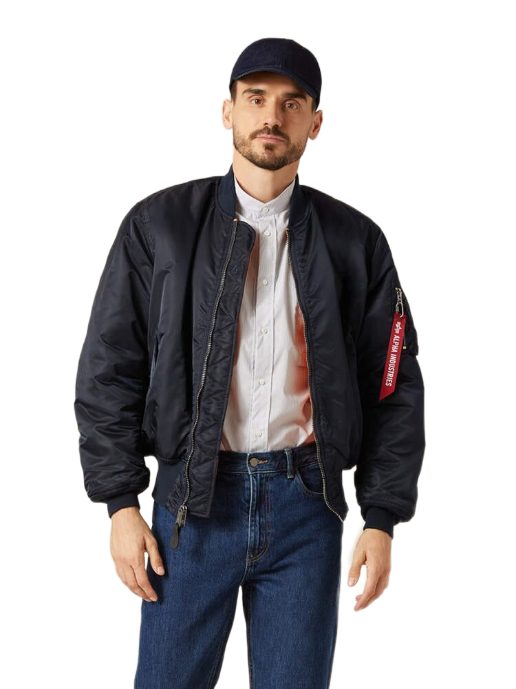 Бомбер унисекс Alpha Industries MA-1 синий S