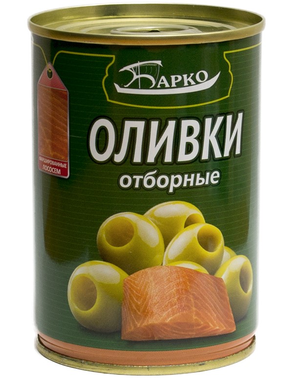 

Оливки Барко фаршированные лососем 280 г