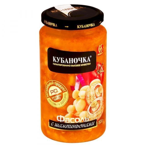 

Фасоль Кубаночка белая с шампиньонами 500 г