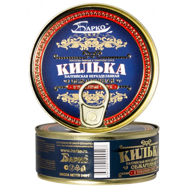 

Килька Барко Балтийская обжаренная 240 г