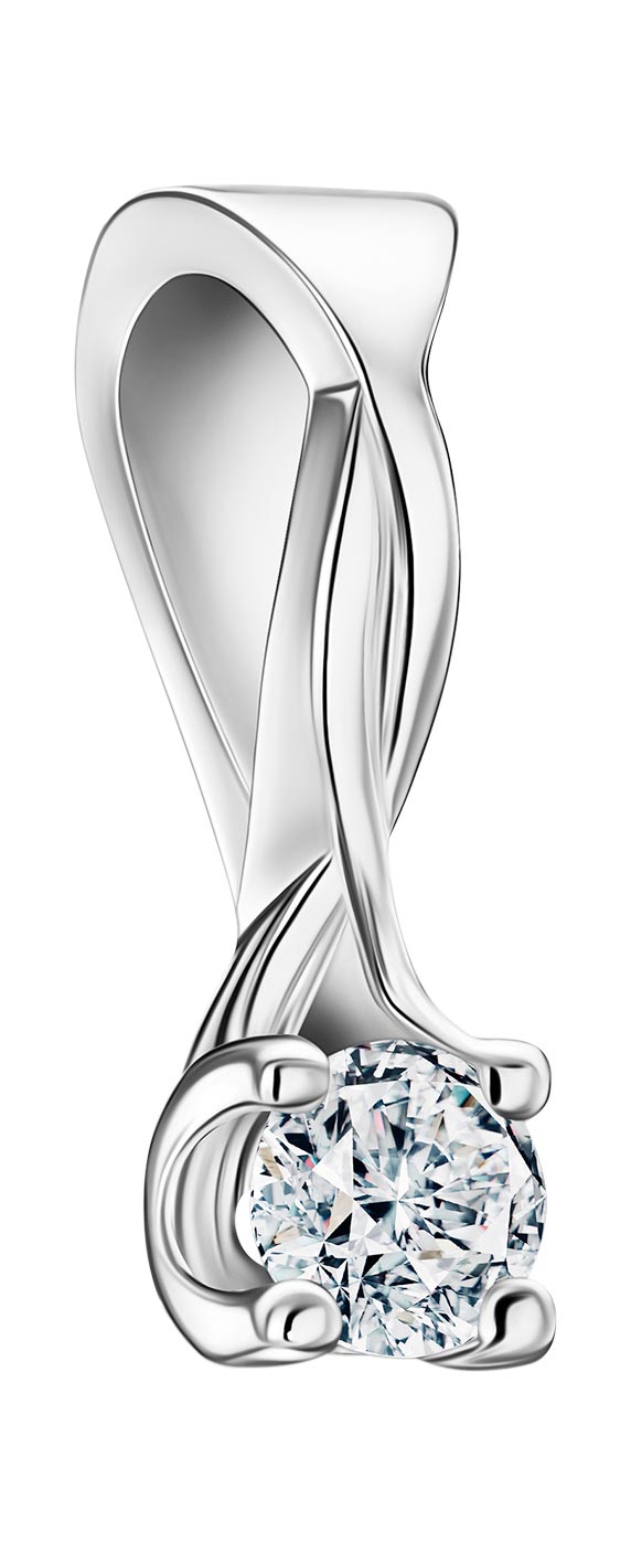 

Кулон из белого золота с бриллиантом ALROSA DIAMONDS 2B013E21S, 2B013E21S