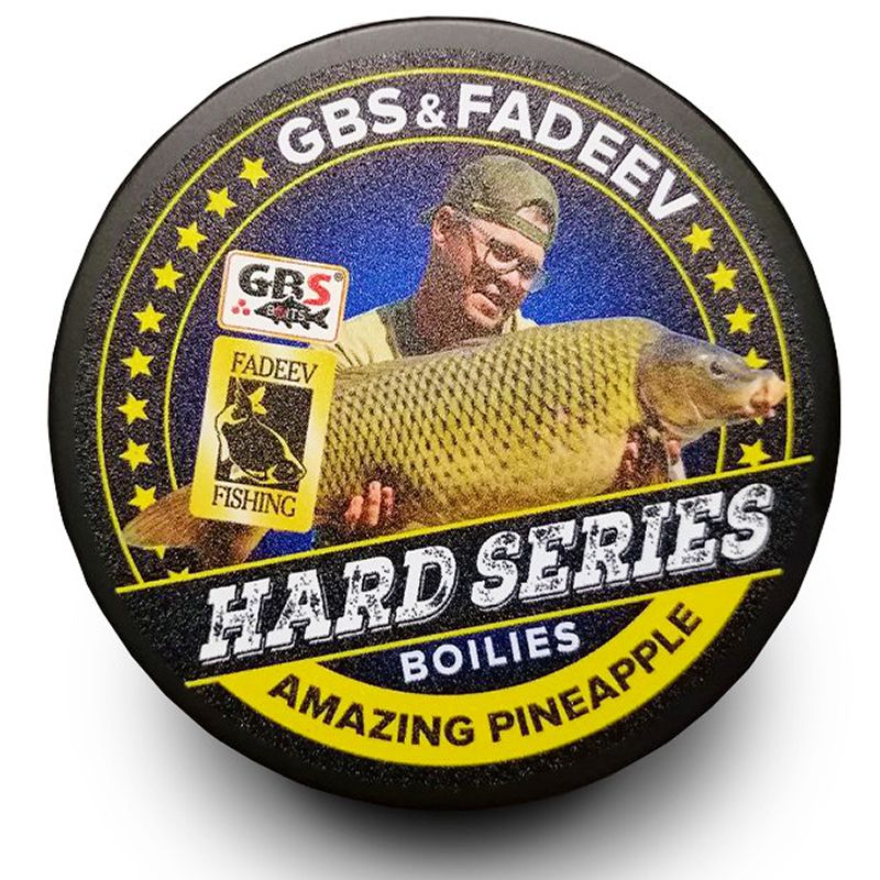 Бойлы насадочные GBS BaITS Fadeev Hard Series 20 мм Amaizing Pineapple 230 гр цвет Жёлтый