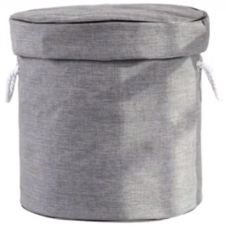 фото Коробка-мешок для хранения zdk homium, серый, с ковриком