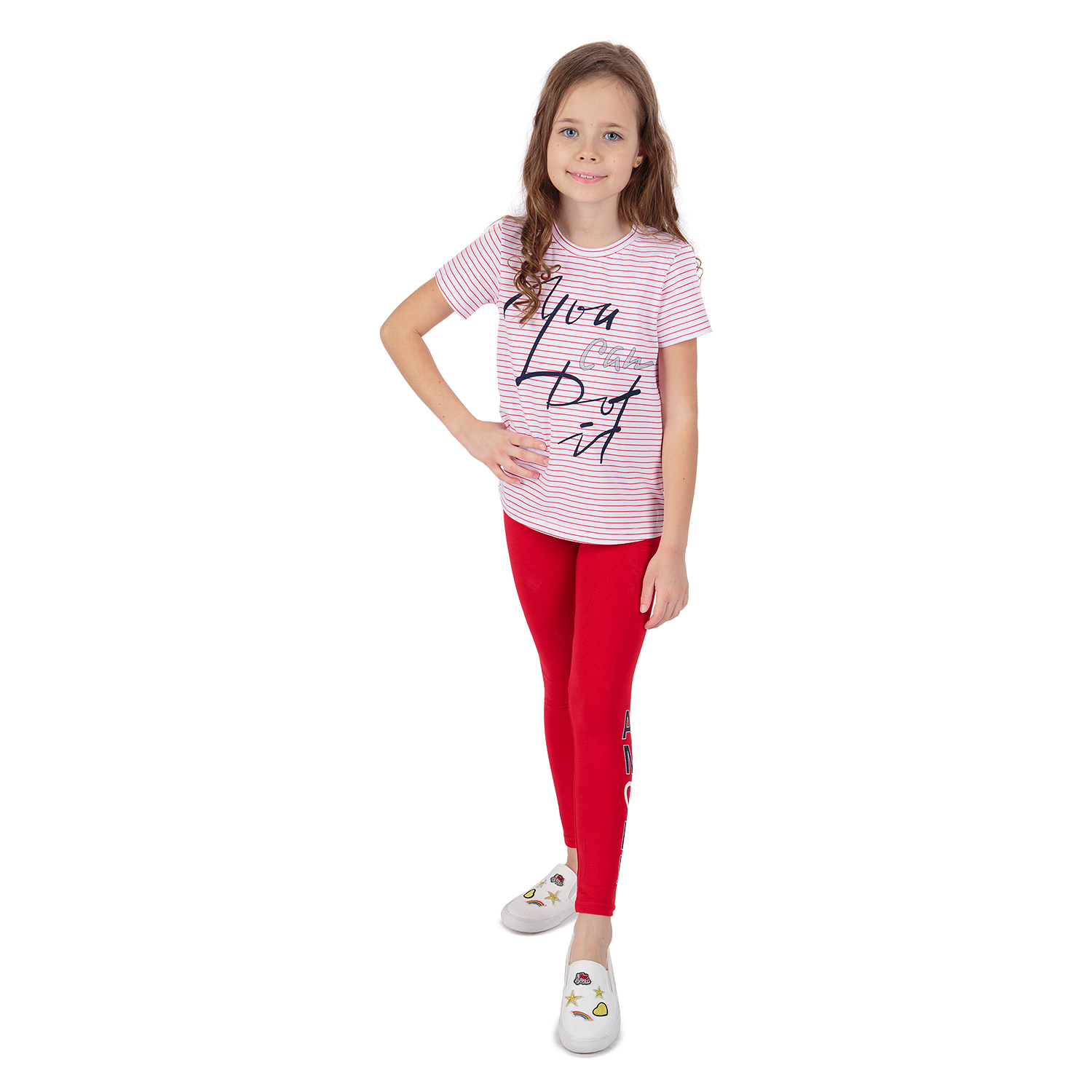 

Футболка Leader Kids Аморе белый р.140, GL001080307
