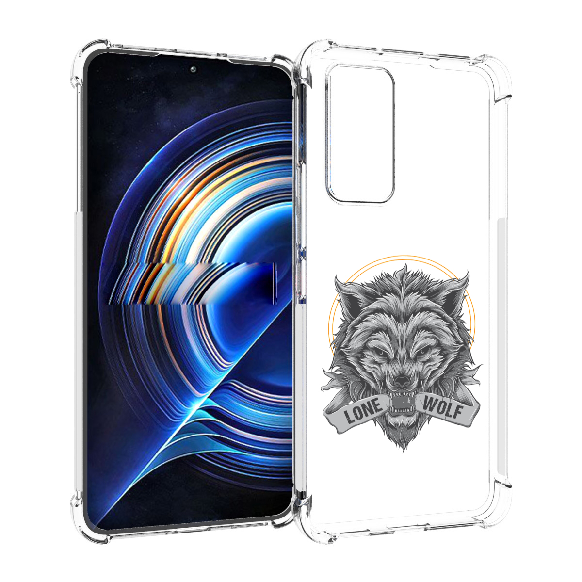 

Чехол MyPads Одинокий-волк мужской для Tecno Camon 19 Neo, Прозрачный, Tocco