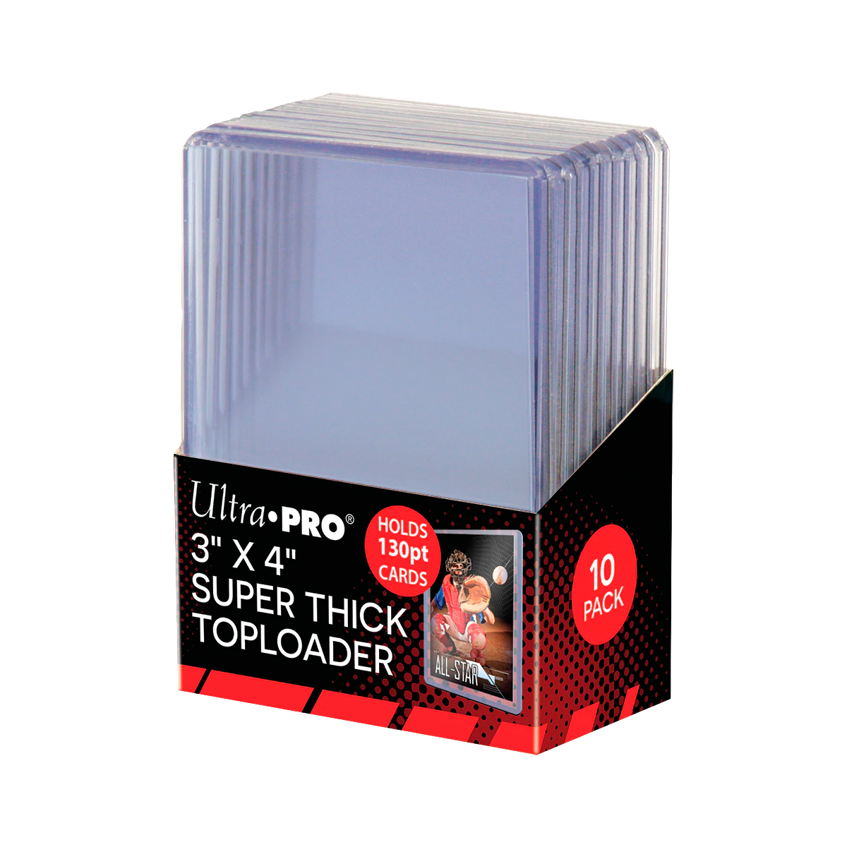 фото Жесткие протекторы ultra-pro toploaders 3x4 super thick (10 шт.)