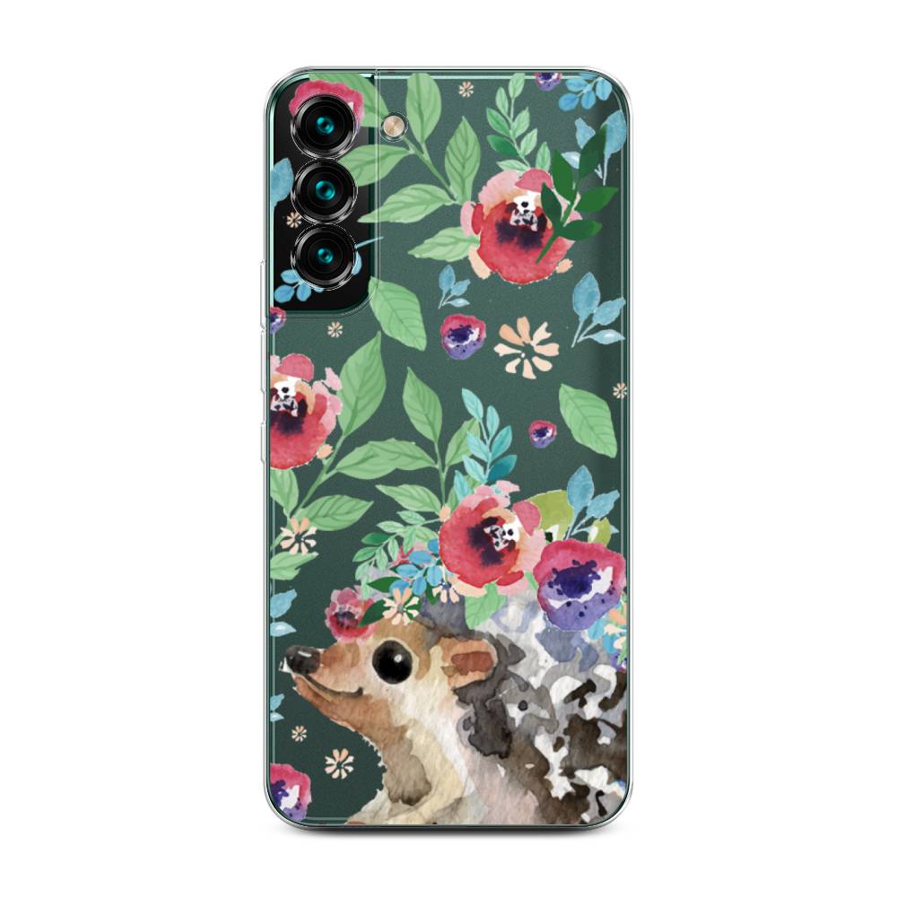 

Чехол Awog на Samsung Galaxy S22 + / Самсунг S22 + "Ежик в цветах акварель", Розовый;зеленый;коричневый, 2103950-2
