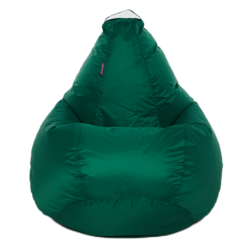фото Чехол для кресла-мешка happy-puff груша, оксфорд зеленый, размер xxxxl