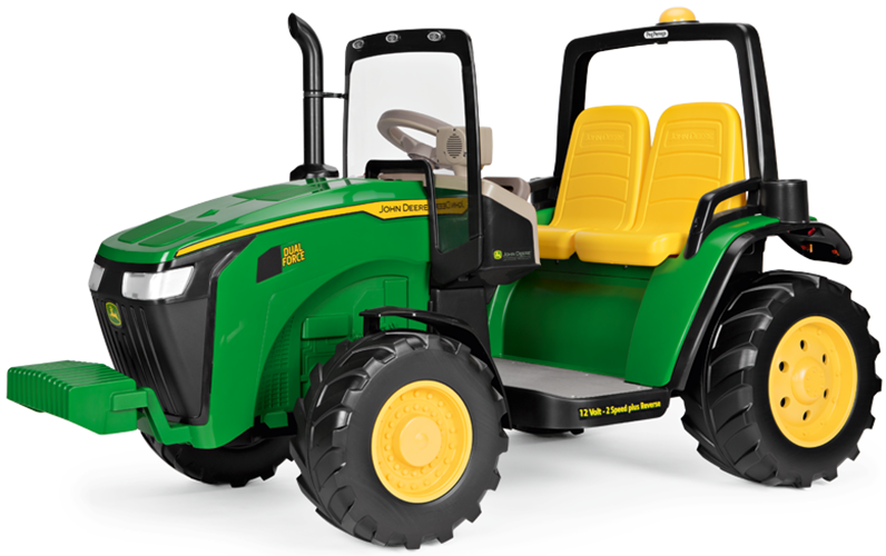 Детский электромобиль Peg Perego John Deere Dual Force New 2023 трактор гусеничный bruder john deere 9620rx зеленый