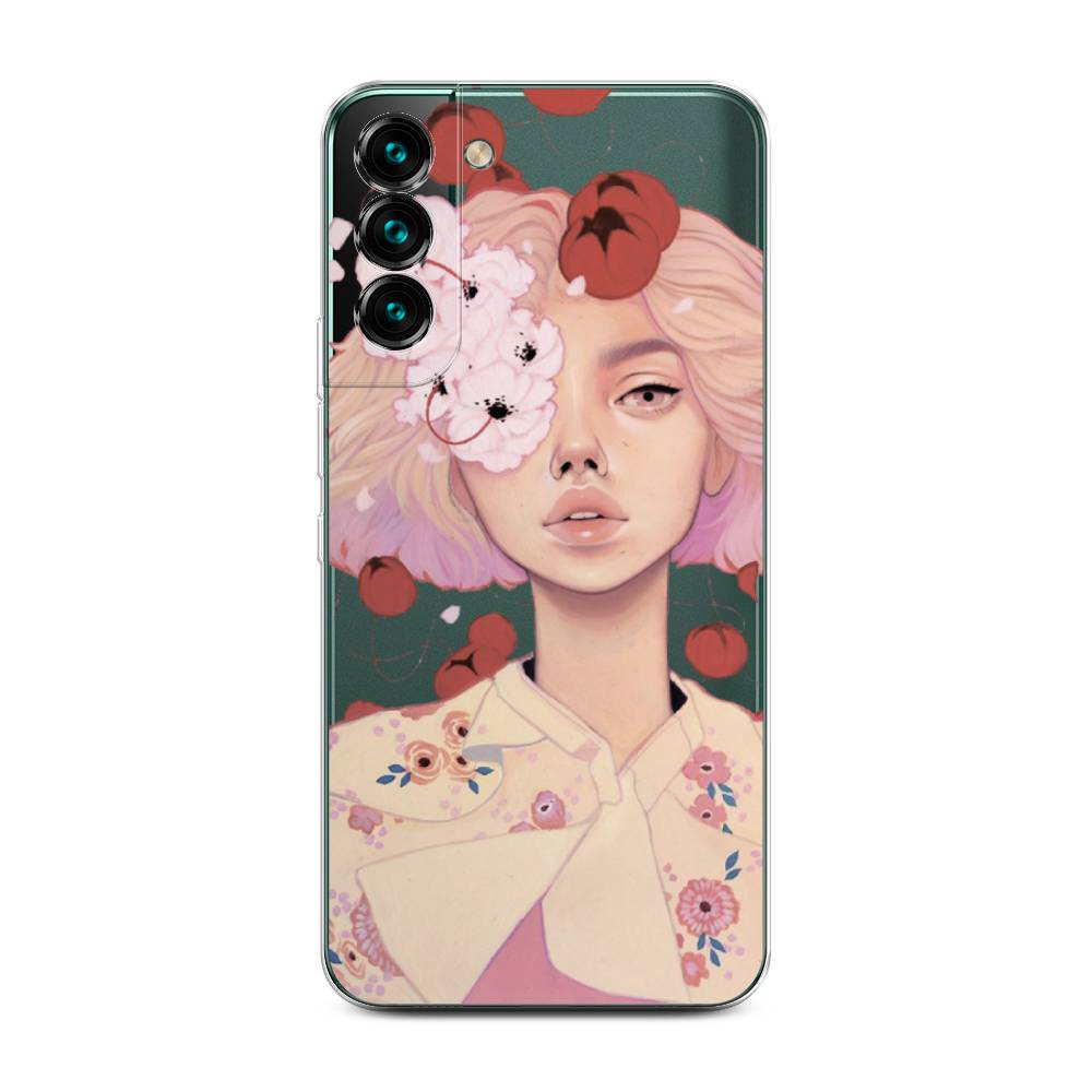 

Чехол Awog на Samsung Galaxy S22 + / Самсунг S22 + "Цветочная анархия", Бежевый;розовый;красный, 2103950-7
