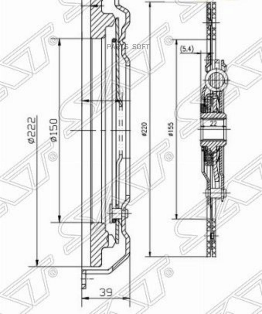 Комплект сцепления FORD C-MAXFOCUS II 141616TiMONDEO IV 16TiVOLVO C30S40V50 16 13000₽