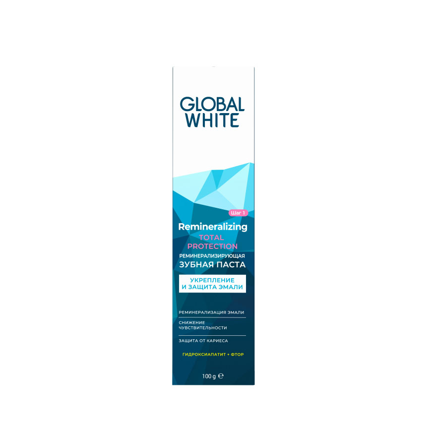 фото Зубная паста global white реминерализирующая 100 г