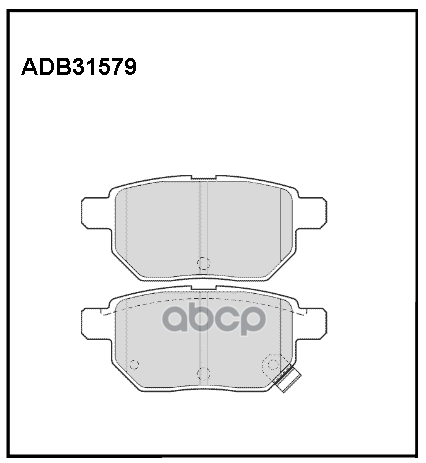 

Колодки задние TOYOTA Auris 07->/Corolla 06-> ADB 31579 ALLIED NIPPON, ADB31579