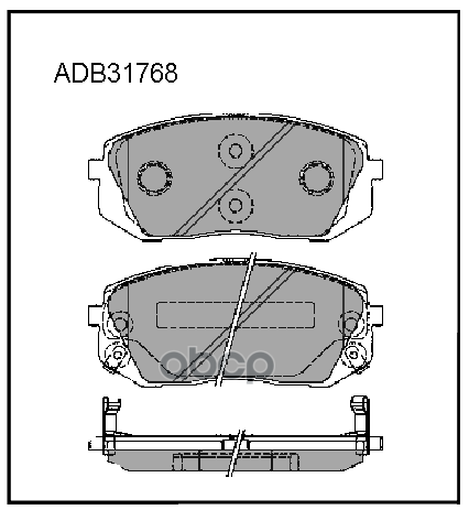 

Колодки передние HYUNDAI ix35/KIA Sportage III /Type Sumotomo ADB 31768 ALLIED NIPPON, ADB31768