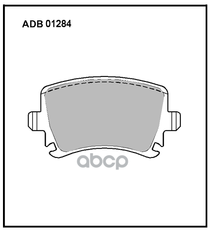 

Колодки задние AD A3 A6 VW G4 G5 B5 B6 Tiguan ALLIED NIPPON ADB 01284, ADB01284