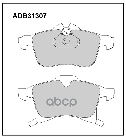 

Колодки передние OPEL Ast H/Zaf/Meriva ADB 31307, ADB31307