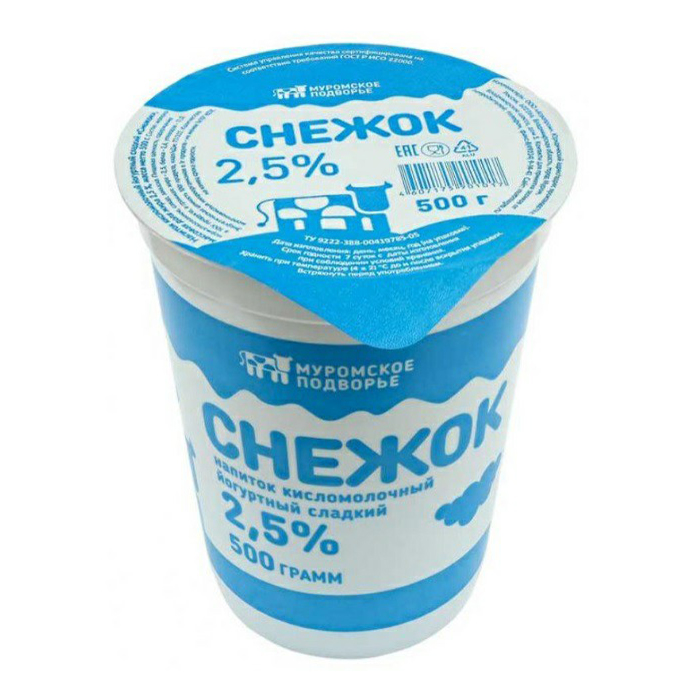 

Снежок Муромское подворье сладкий 2,5% БЗМЖ 500 мл