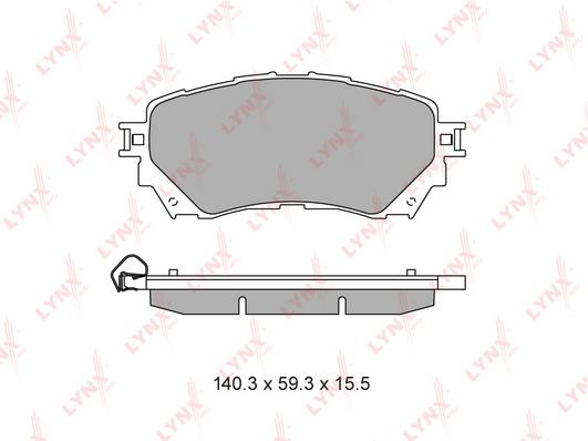 

Тормозные колодки LYNXauto дисковые bd5130