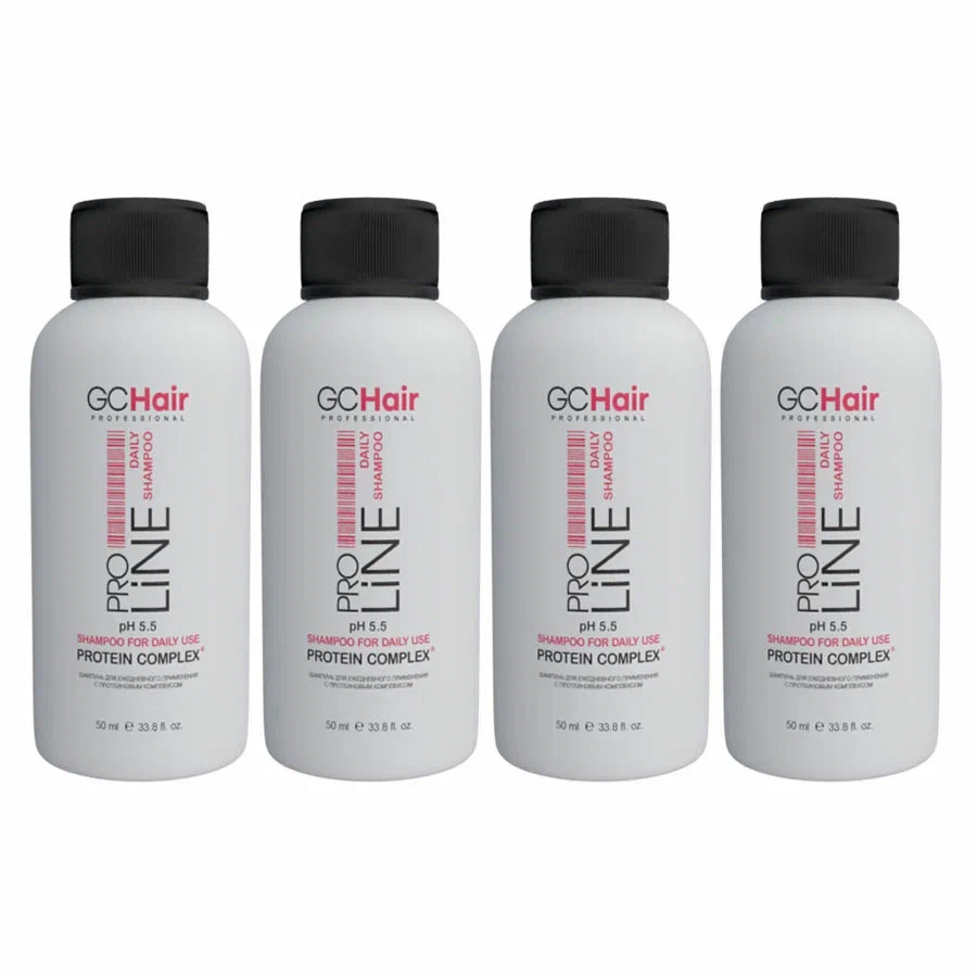 Набор шампуней Giorgio Capachini GC HAIR для ежедневного применения 4 шт шампунь для окрашенных волос hair lab by salerm multi protein shampoo протеиновый 1200 мл