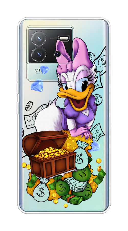 

Чехол на Vivo T2 4G "Rich Daisy Duck", Коричневый;белый;фиолетовый, 269550-1