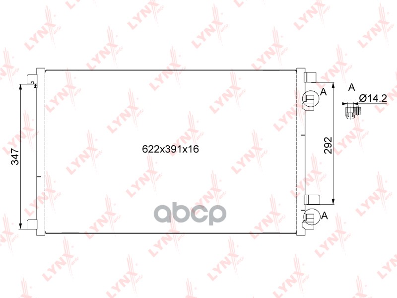 

Радиатор Кондиционера LYNXauto арт. RC0090