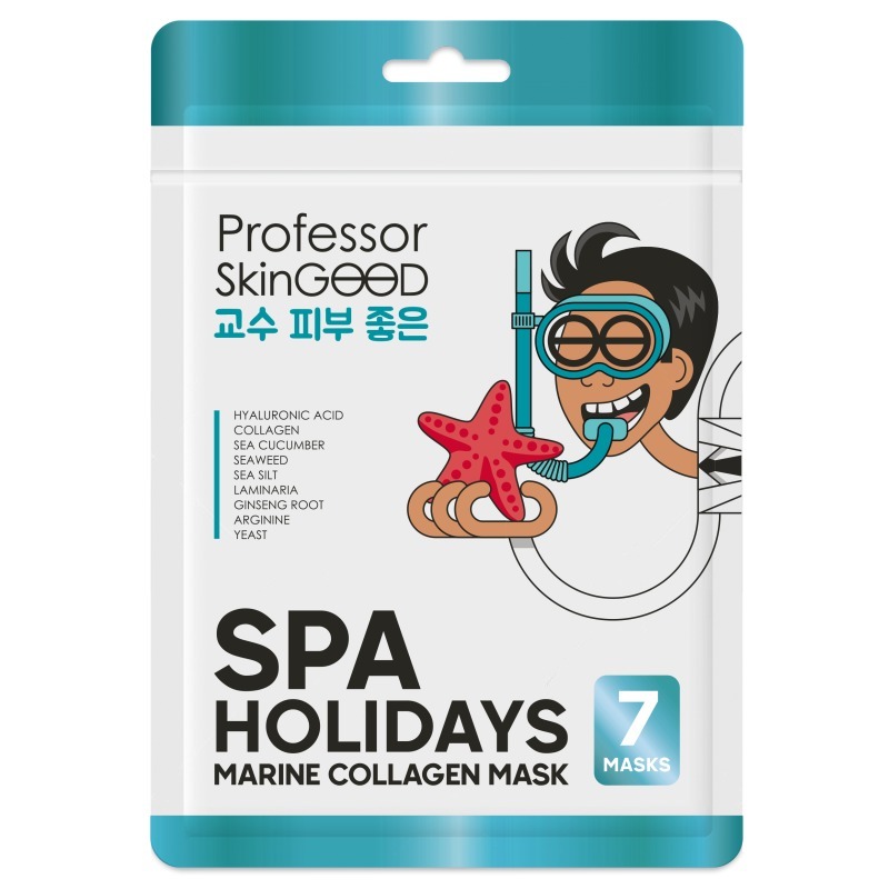 фото Professor skingood увлажняющие маски морское спа spa holidays marine collagen 7шт