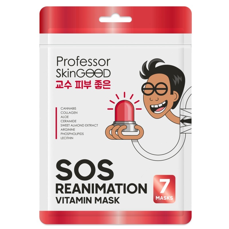 фото Professor skingood анти-стресс маски "фантастическое питание" sos reanimation vitamin 7шт