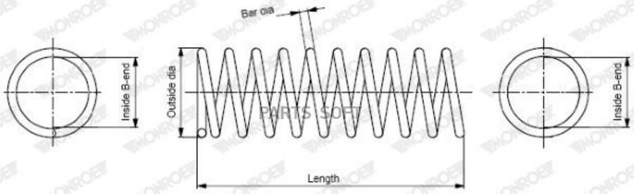 

MONROE Пружина подвески MONROE SP2634