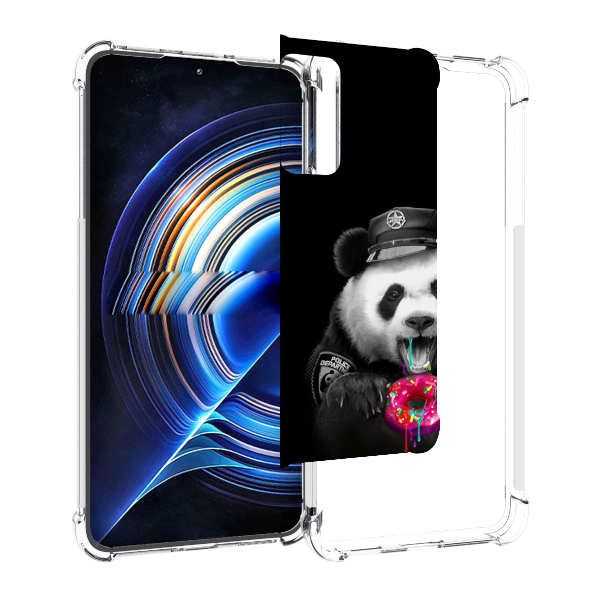 

Чехол MyPads Панда-с-пончиком для Tecno Camon 19 Neo, Прозрачный, Tocco