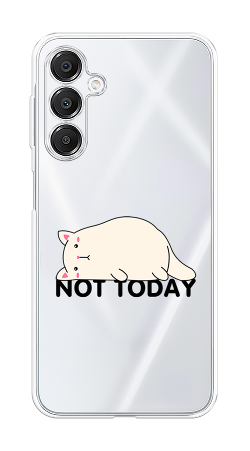 

Чехол на Samsung Galaxy A16 Cat not today, Белый;розовый;черный, 2110250-1