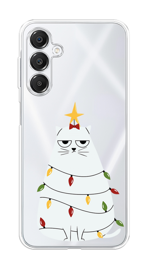 

Чехол на Samsung Galaxy A16 Котик в гирлянде, Белый;красный;желтый, 2110250-1