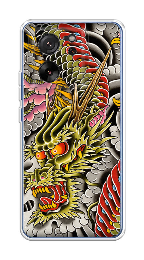 

Чехол на Xiaomi 13T "Японский дракон", Желтый;розовый;красный, 319850-1